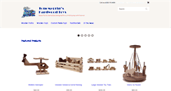 Desktop Screenshot of hardwoodtoys.com